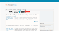 Desktop Screenshot of newprojectideas.com