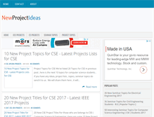 Tablet Screenshot of newprojectideas.com